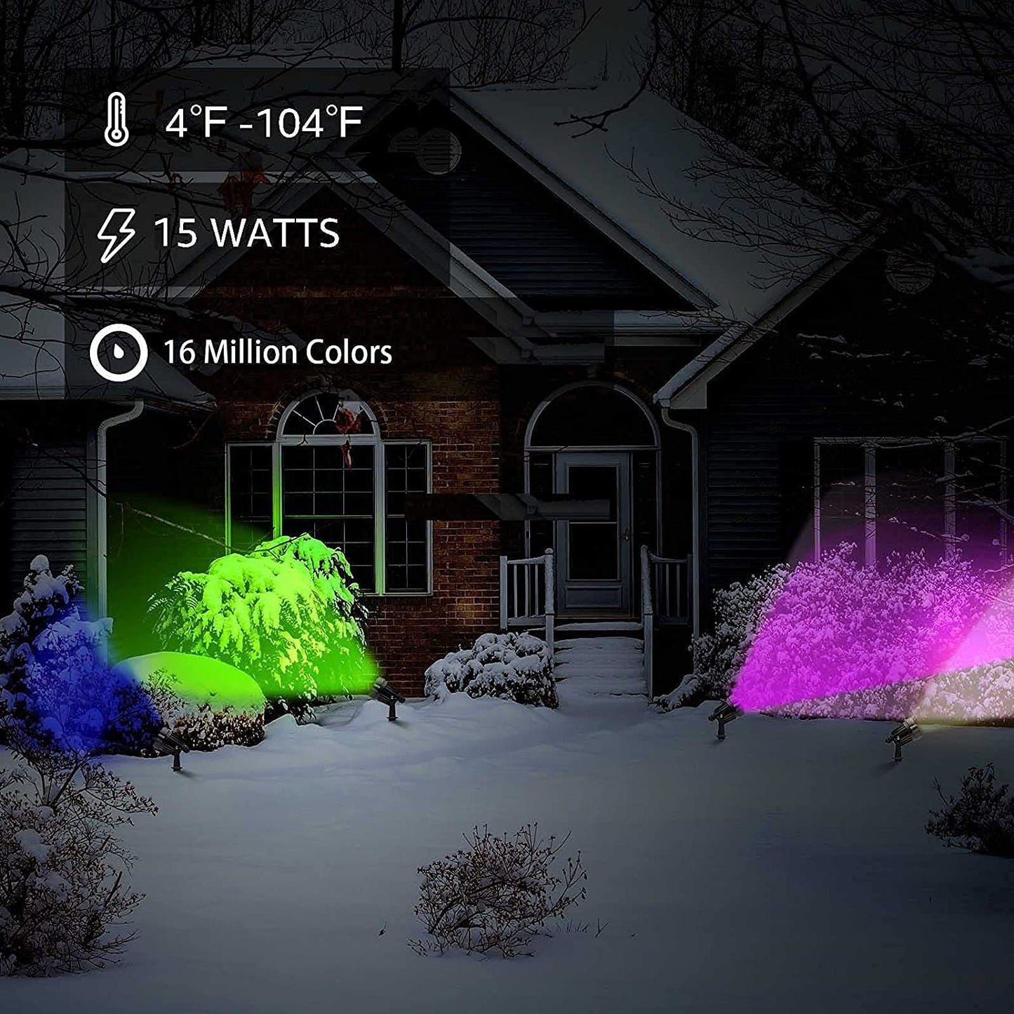 Smart Flood Lights 4Pack