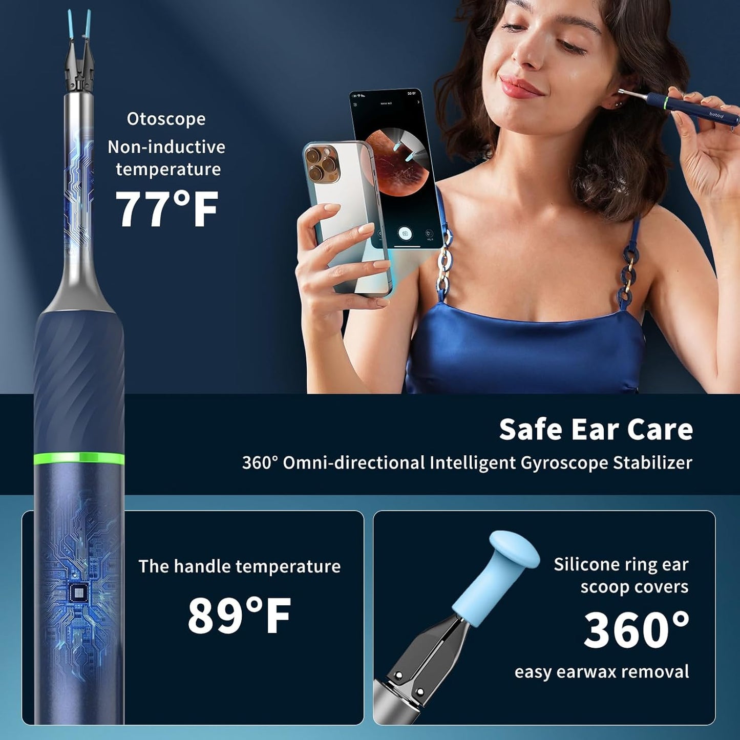 BEBIRD NOTE5 Ear Wax Removal Tool Camera Endoscope
