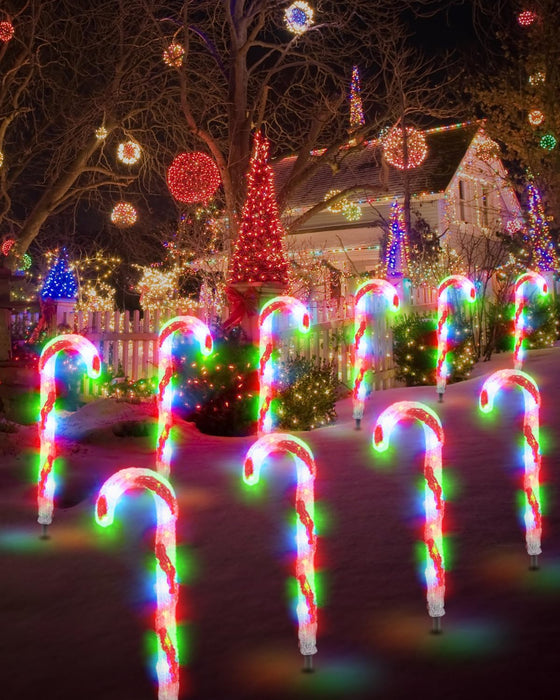 Smart Candy Canes Pathway Lights with App Remote (6pcs/pack)