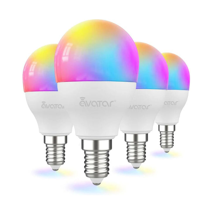 E12/G45 Smart LED Light Bulbs (4 PACK 110V for US)