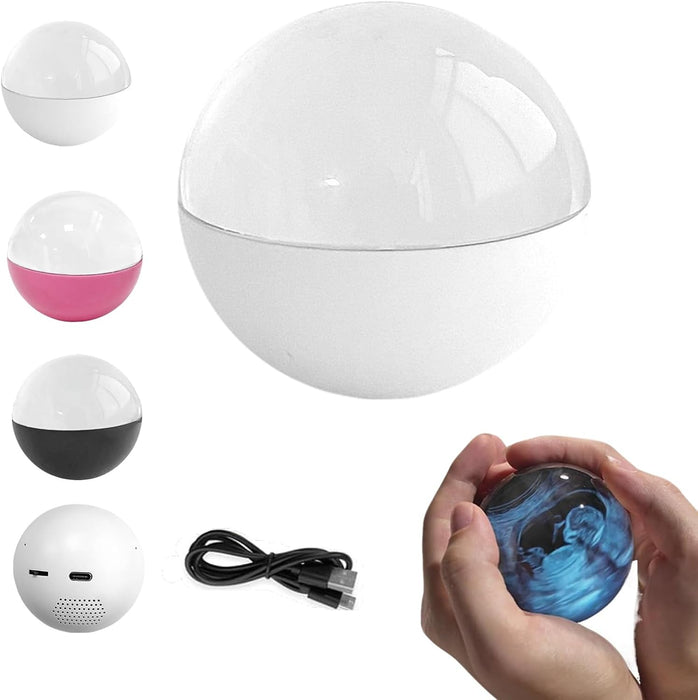 Crystal Ball Digital Photo Album-DIY Video Player 3D Ultrasound Crystal Ball