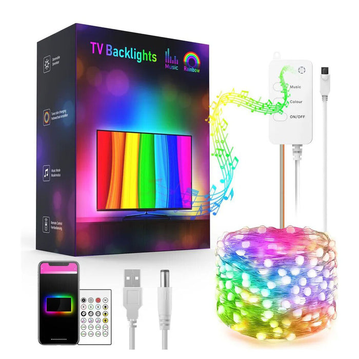 Smart Fairy String Lights for 40-55in TV Backlight 9.8FT/3Meter