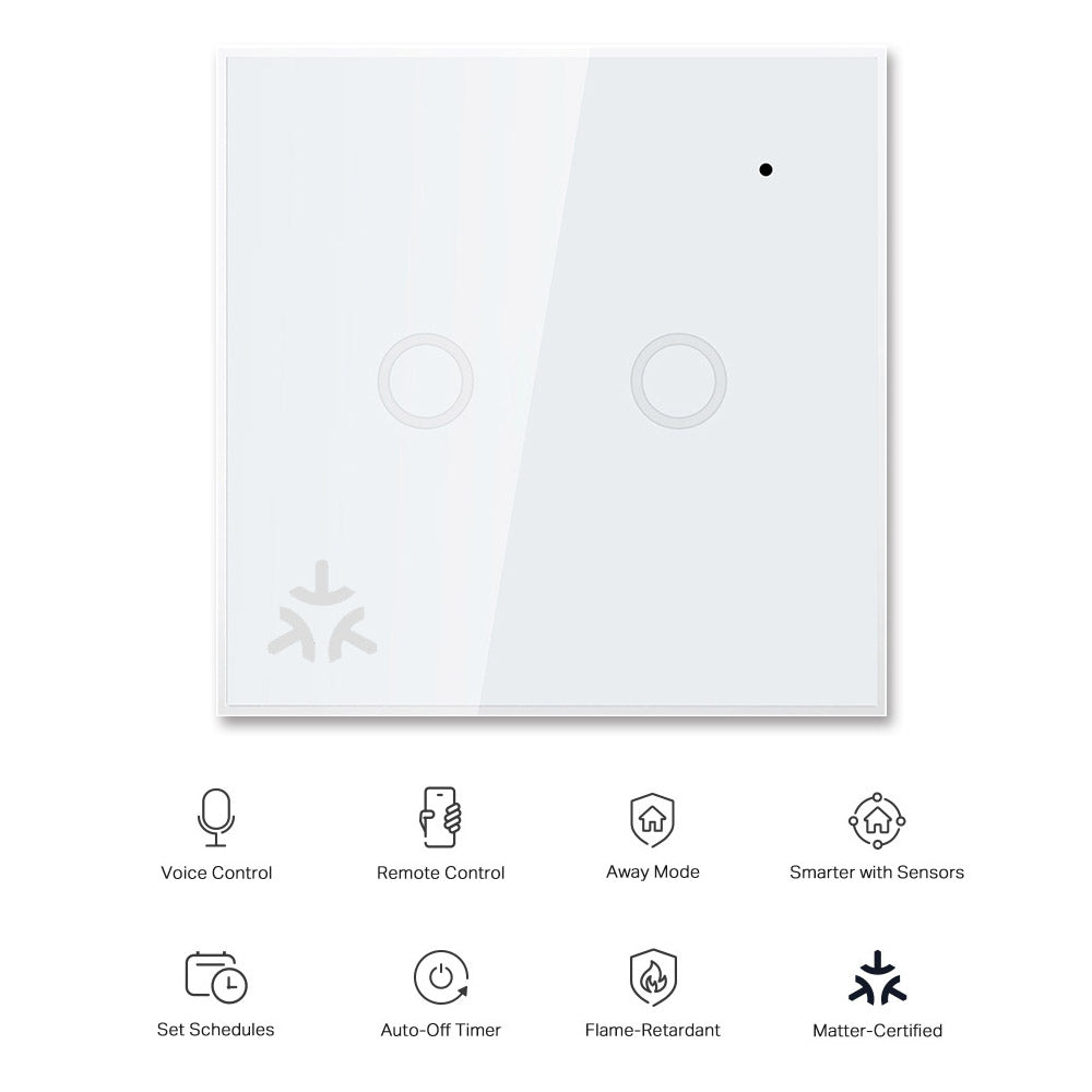 Matter over WiFi Smart Light Switch Neutral Wire Required (EU/UK Version)