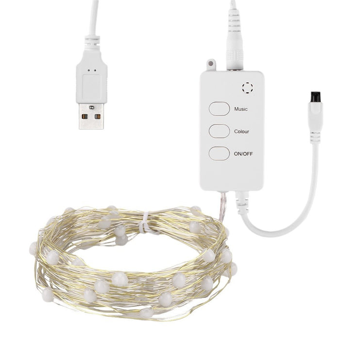 Smart Fairy String Lights RGBIC USB Powered