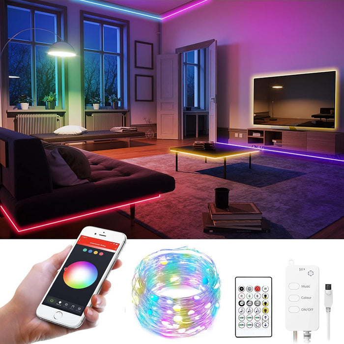 Smart Fairy String Lights for 40-55in TV Backlight 9.8FT/3Meter