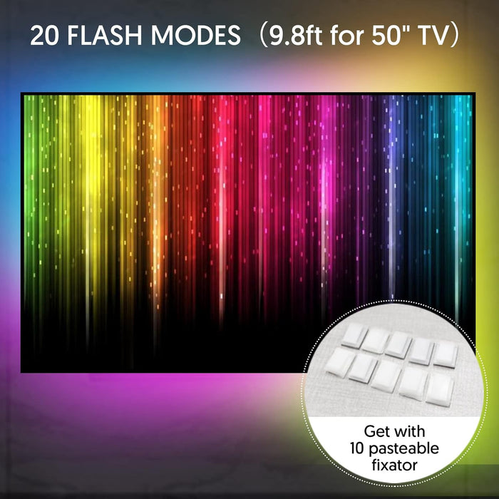 Smart Fairy String Lights for 40-55in TV Backlight 9.8FT/3Meter