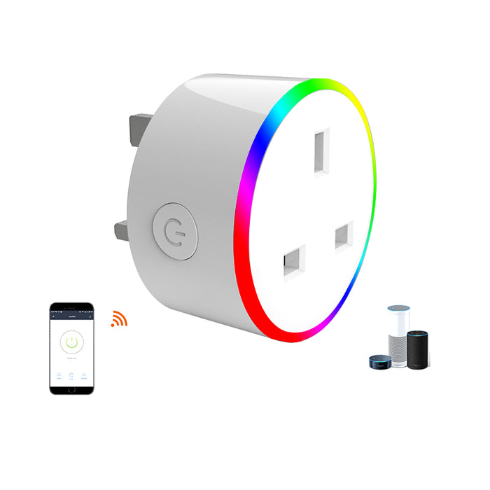UK Smart Plug with LED Nightlight