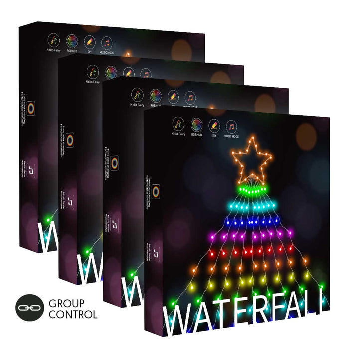 Waterfall Christmas Decorations Star String Lights (DIP LED Version)