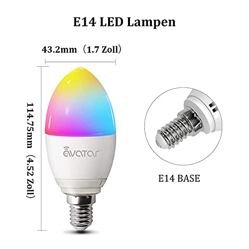 E14 WiFi Smart Bulb RGBCW 5W