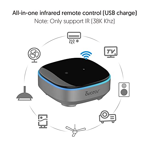 AvaCube Smart IR Blaster with Alexa Assistant Built-in