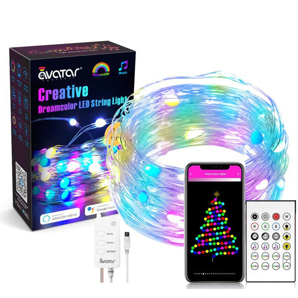 LED Fairy String Light Remote Bluetooth APP USB Control Smart RGB