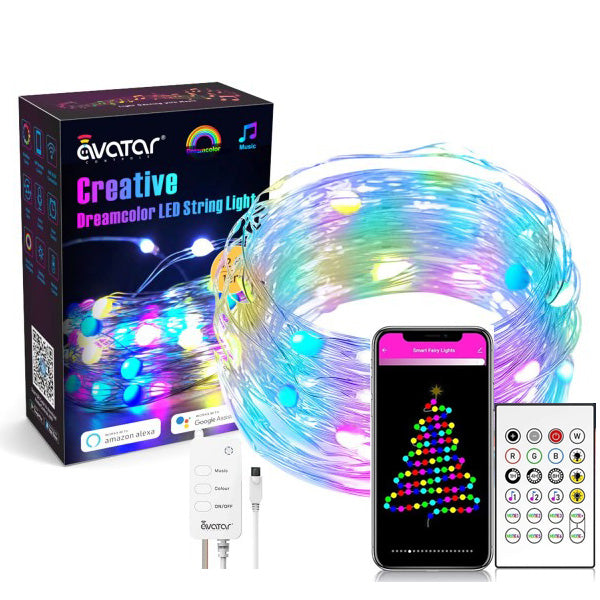 Smart Fairy String Lights RGBIC USB Powered