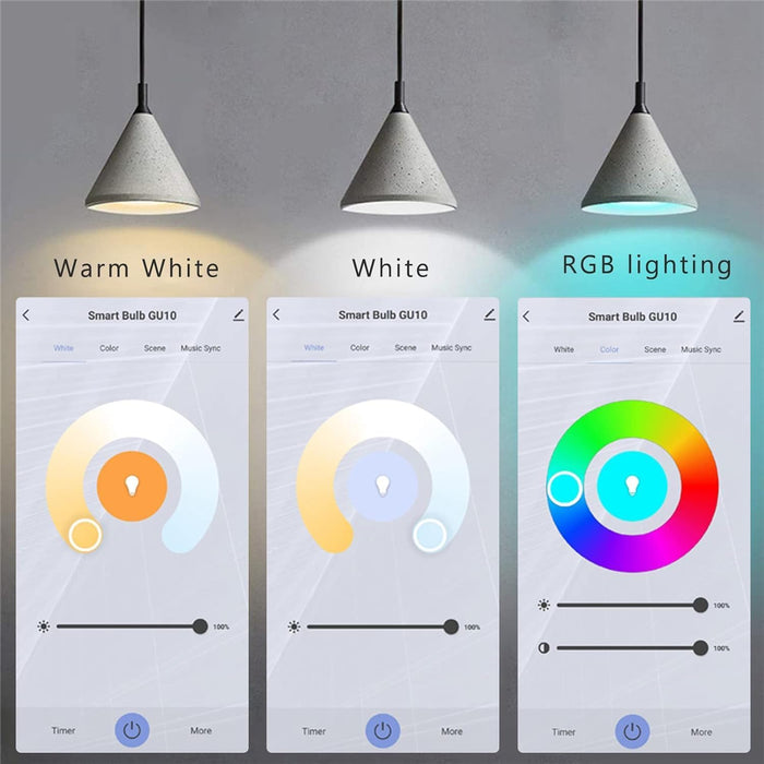 GU10 Smart WiFi Bulb RGBCW 5W