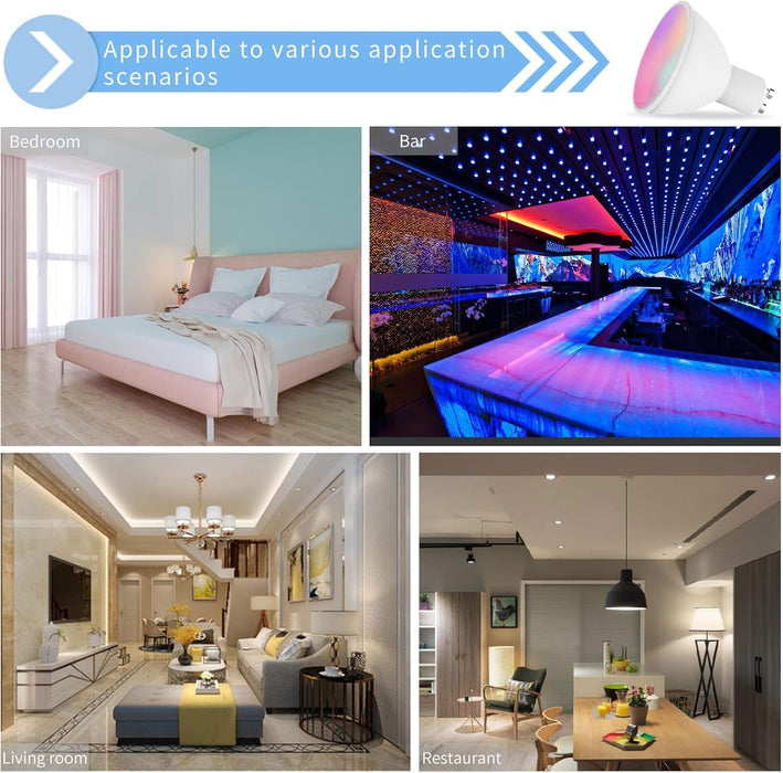 GU10 Smart WiFi Bulb RGBCW 5W