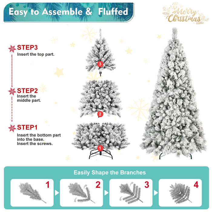4ft-9ft Snow Flocked Premium Artificial Christmas Tree