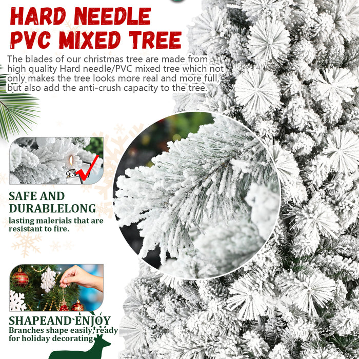 4ft-9ft Snow Flocked Premium Artificial Christmas Tree