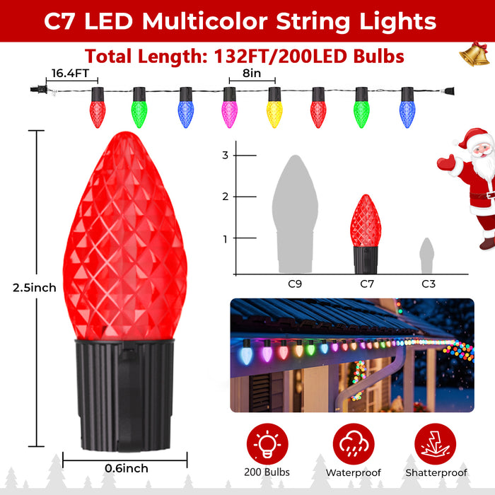 Dynamic C7/C9 Christmas Strawberry Smart String Lights