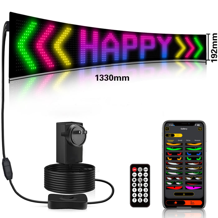 Ultra-thin Flexible LED Screen with App Control