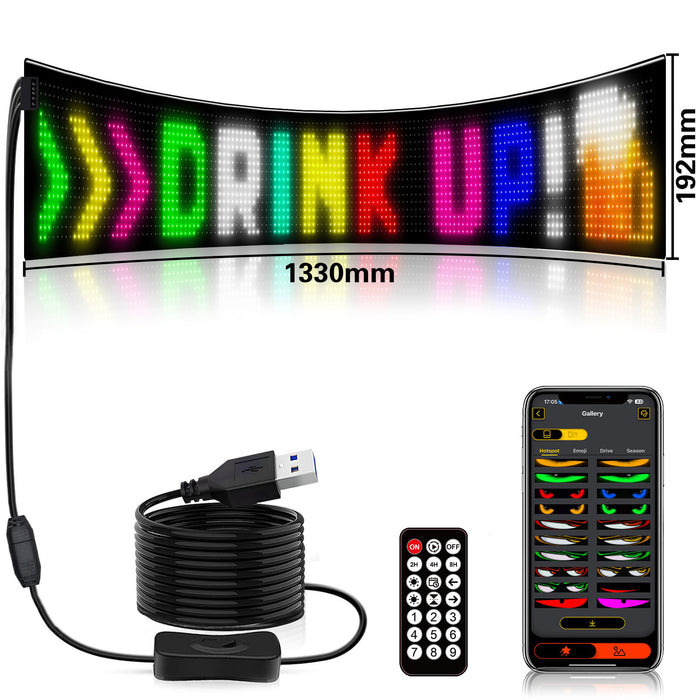 Ultra-thin Flexible LED Screen with App Control