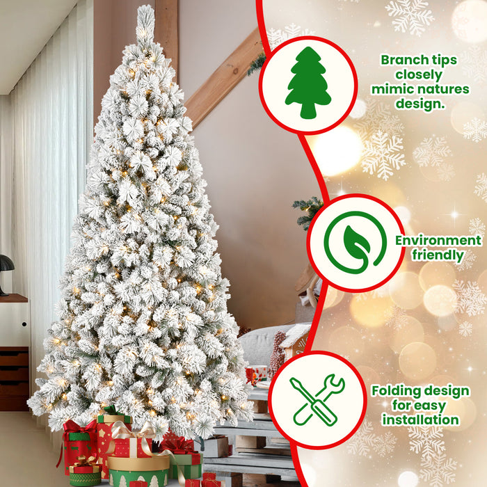 4ft-9ft Snow Flocked Premium Artificial Christmas Tree