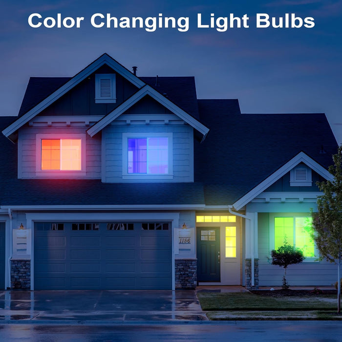 Smart WiFi GX53 Color Changing Light Bulbs Dimmable 700LM 7W - 4Pack