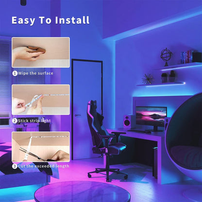 Smart LED Strip Lights with App Remote Control