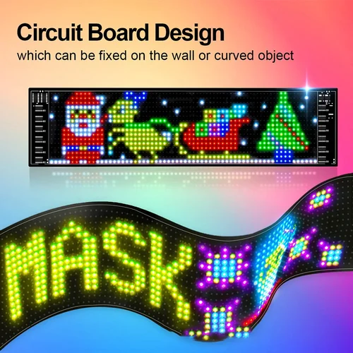 Ultra-thin Flexible LED Screen with App Control