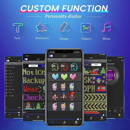 Ultra-thin Flexible LED Screen with App Control