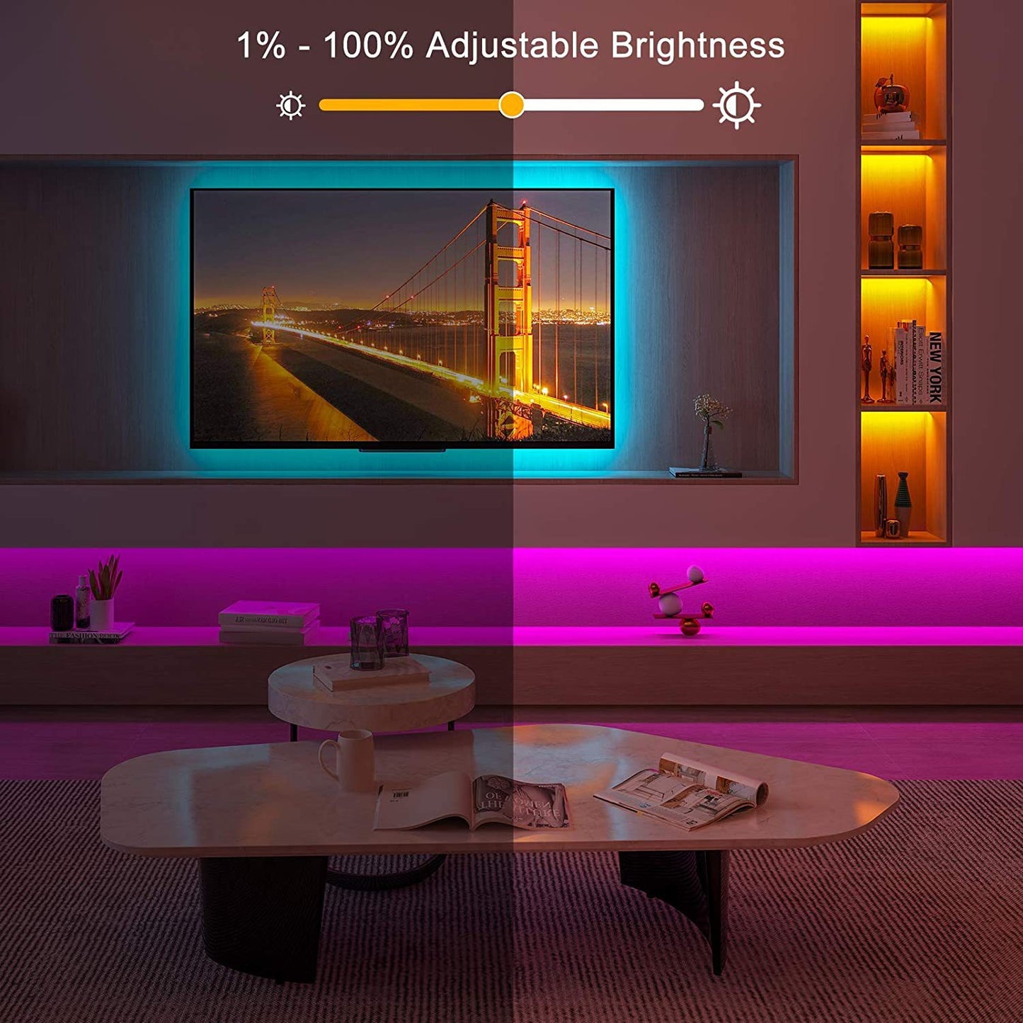 Smart LED Strip Lights with App Remote Control