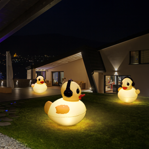 16 inch Glow Duck Pool Light Inflatable Solar Powered