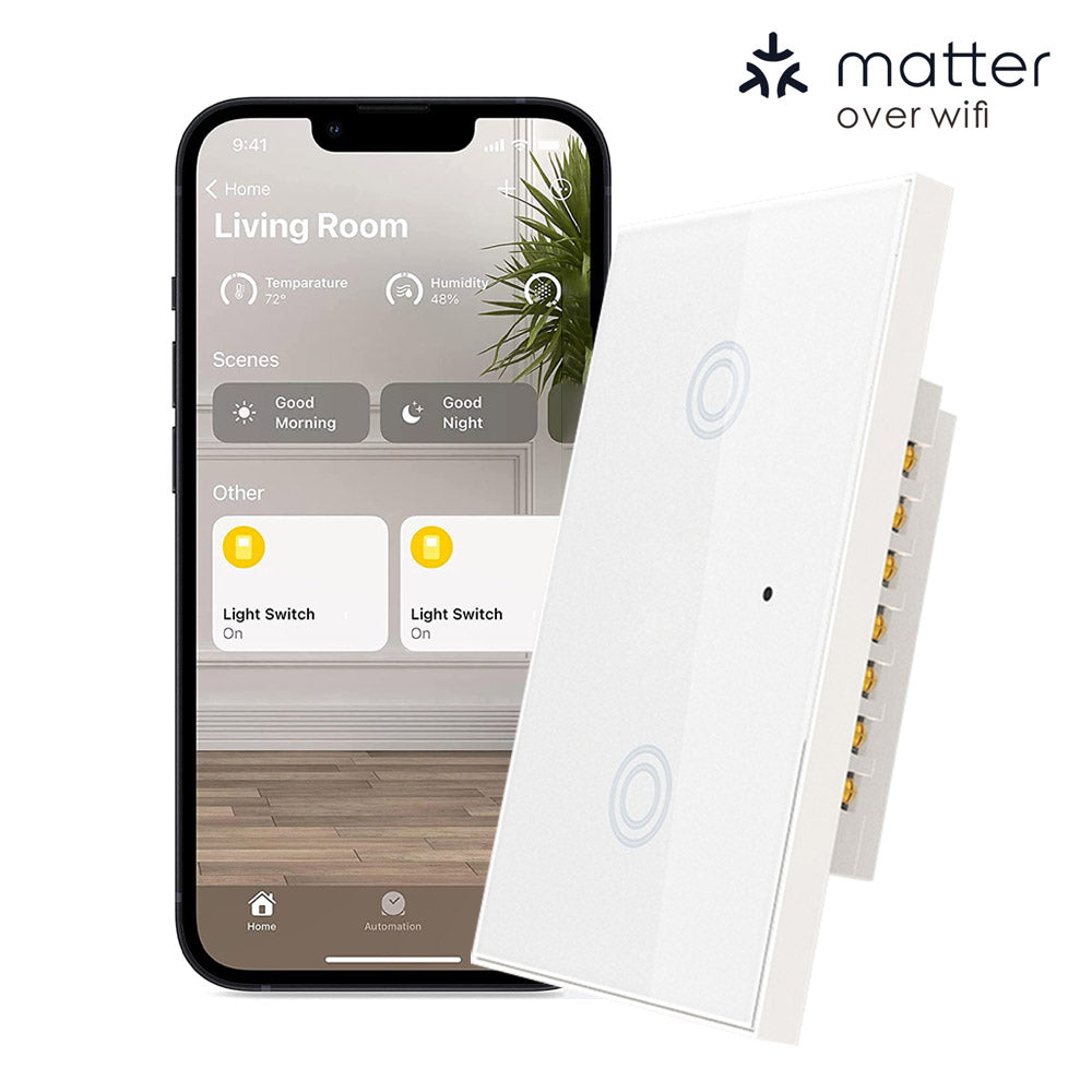 Avatar Controls Smart Single-Pole WiFi Dimmer Light Switch with RF Remote, White AWDS01RF