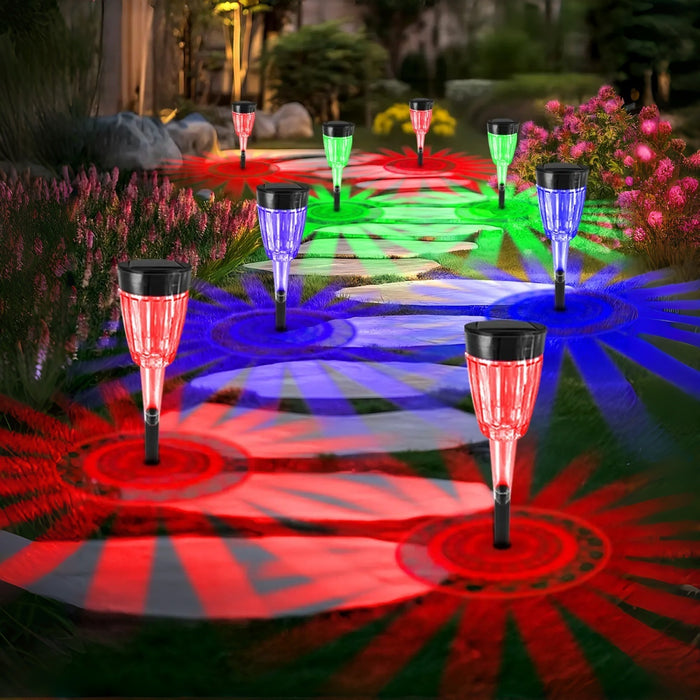 Solar Pathway Lights RGB Color Changing (8pcs/pack)