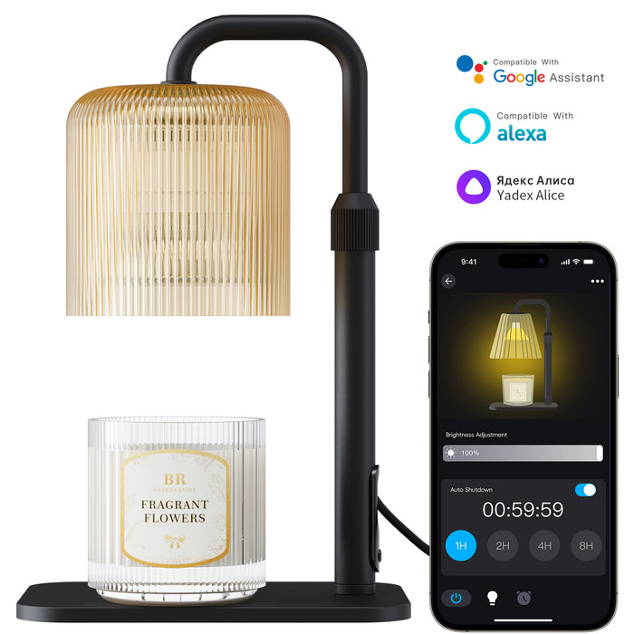Smart WiFi Candle Warmer Lamp Flameless Wax Melter with Timer App and Voice Control