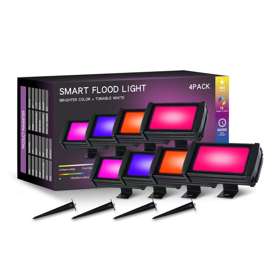 Smart Flood Lights 4Pack