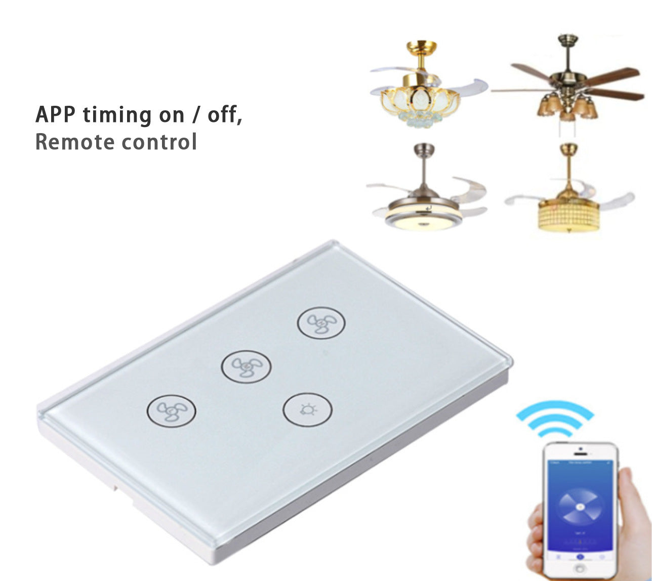 Ceiling Fan Speed on Lights Smart Switch (US Version)