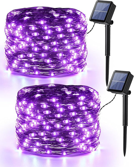LED Solar Halloween Fairy Lights Outside Spooky Decorations
