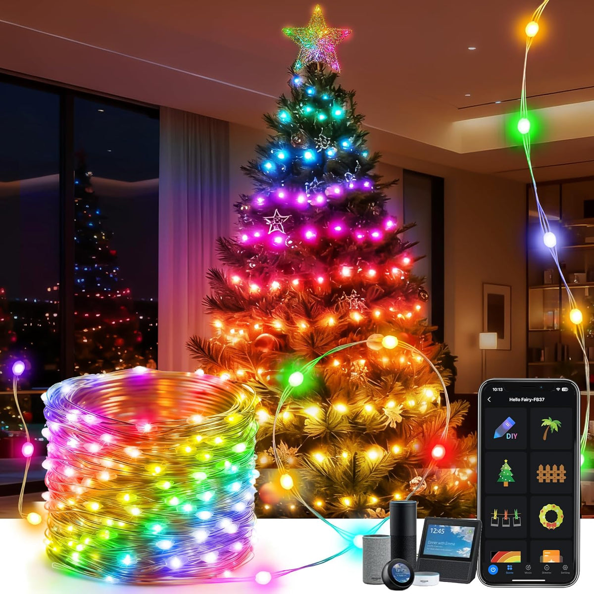 Smart Fairy String Lights RGBIC USB Powered — AvatarControls