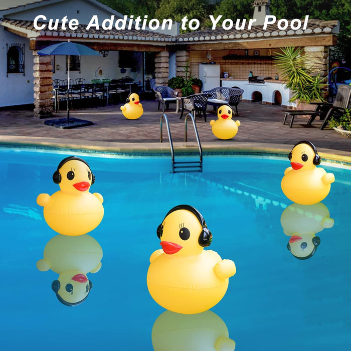16 inch Glow Duck Pool Light Inflatable Solar Powered