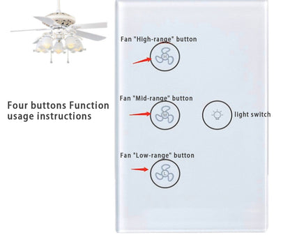 Ceiling Fan Speed on Lights Smart Switch (US Version)