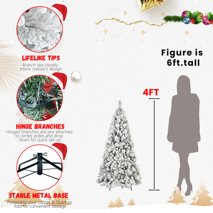 4ft-9ft Snow Flocked Premium Artificial Christmas Tree