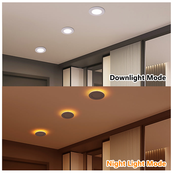 4.7 Inch LED Recessed Light Ultra-Thin Canless Wafer Light 6-Pack