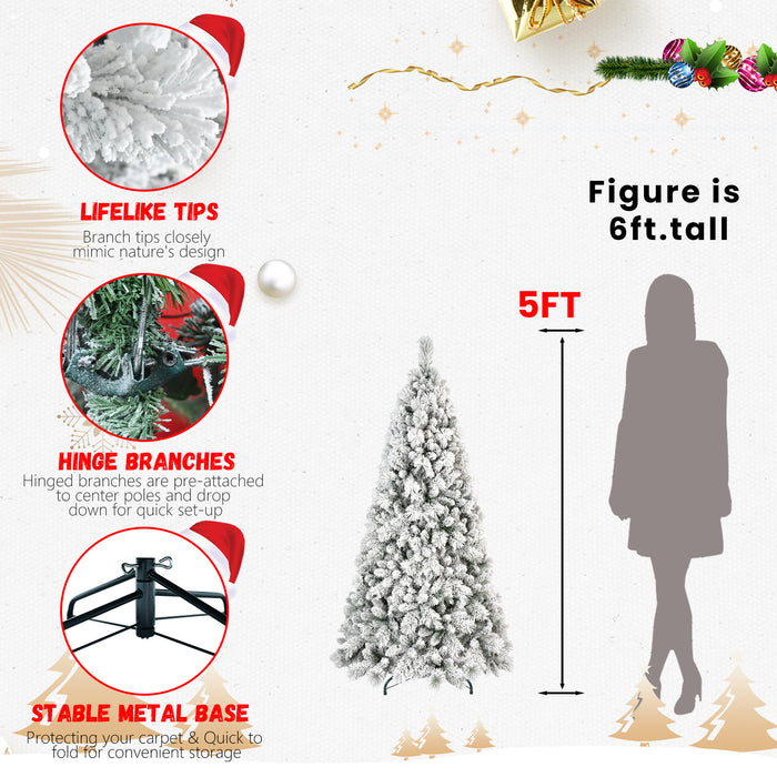 4ft-9ft Snow Flocked Premium Artificial Christmas Tree