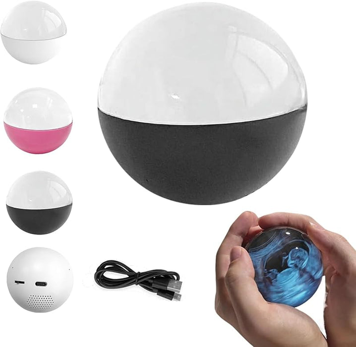 Crystal Ball Digital Photo Album-DIY Video Player 3D Ultrasound Crystal Ball