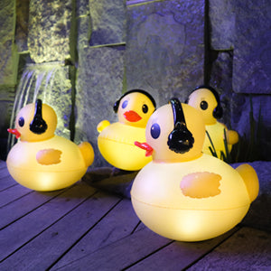 16 inch Glow Duck Pool Light Inflatable Solar Powered