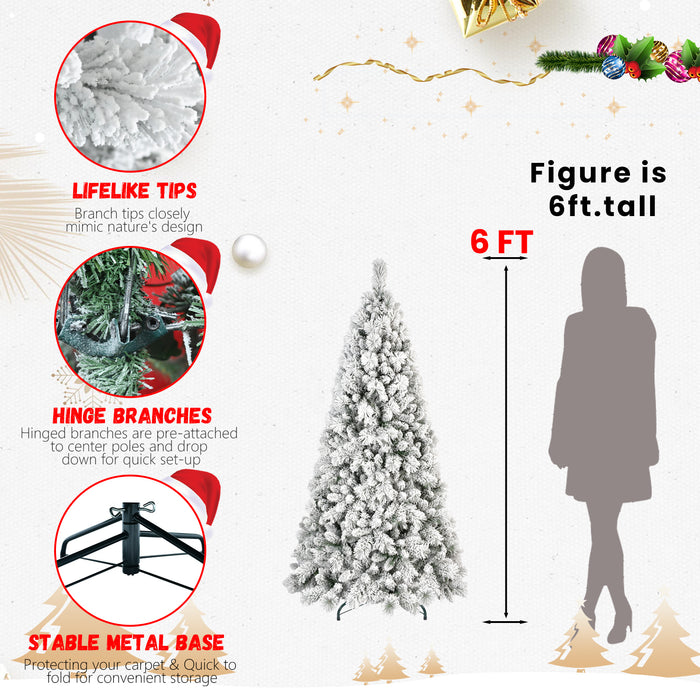4ft-9ft Snow Flocked Premium Artificial Christmas Tree