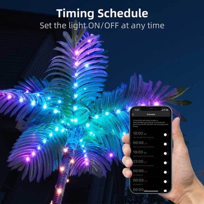 6FT/7FT Artificial Palm Trees with Smart Fairy Lights