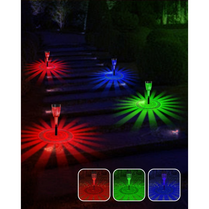 Solar Pathway Lights RGB Color Changing (8pcs/pack)