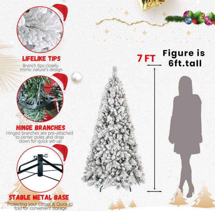4ft-9ft Snow Flocked Premium Artificial Christmas Tree