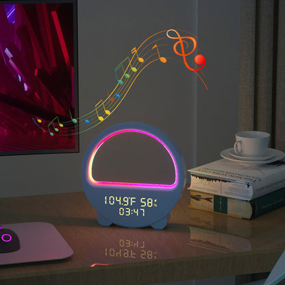 Temperature and humidity meter ambient night light