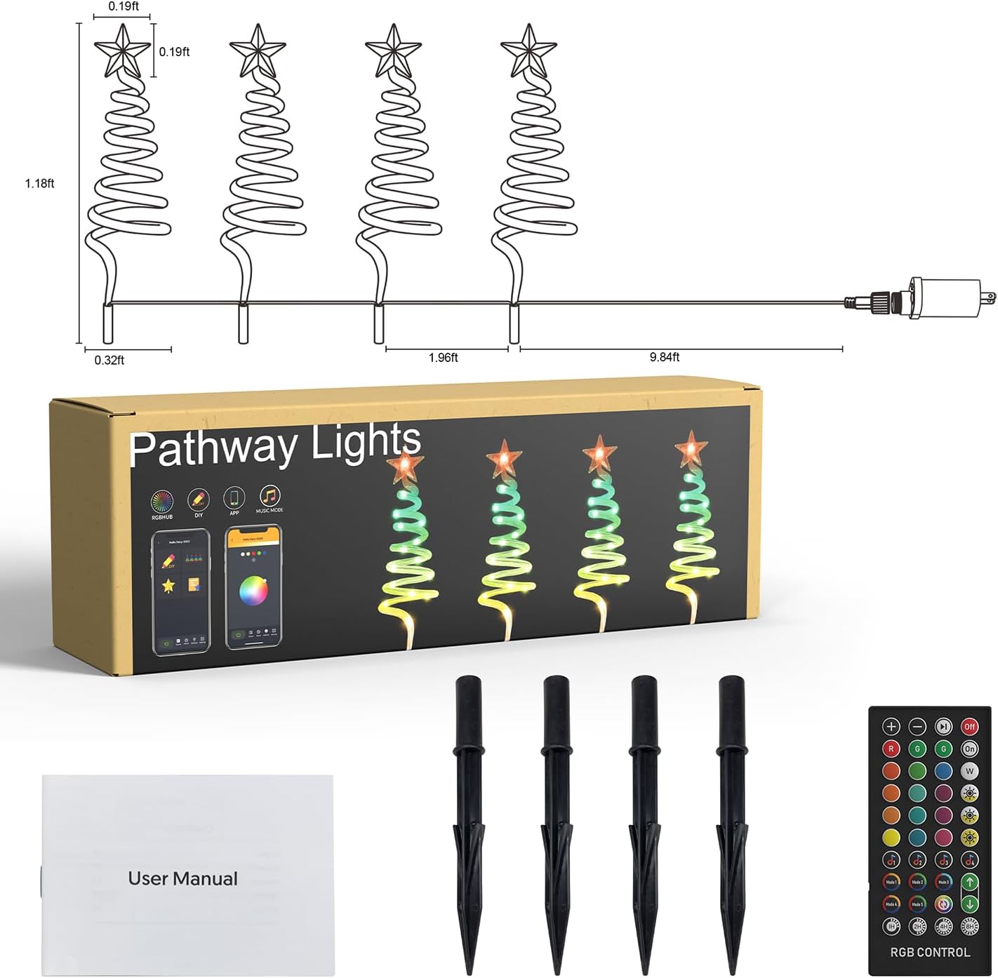 Smart Christmas Tree Path Finder Stake Lights AvatarControls